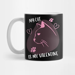 MY Cat Is My Valentine Mug